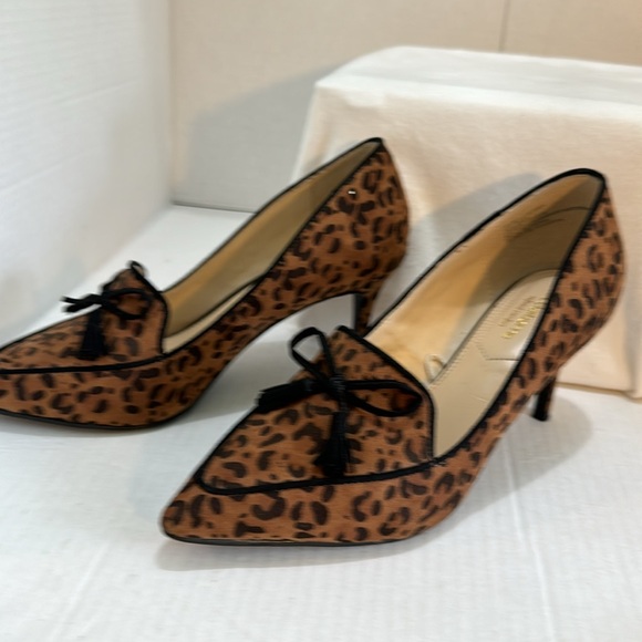 Liz Claiborne woman’s pointed toe slip on pumps 3” heel bow with tassel 6.5w - Picture 10 of 13